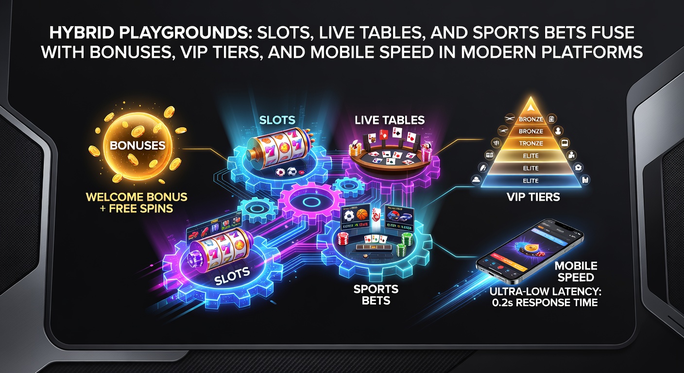 Dynamic interface of a hybrid gambling platform displaying slots reels spinning alongside live blackjack tables and live sports betting odds on soccer matches