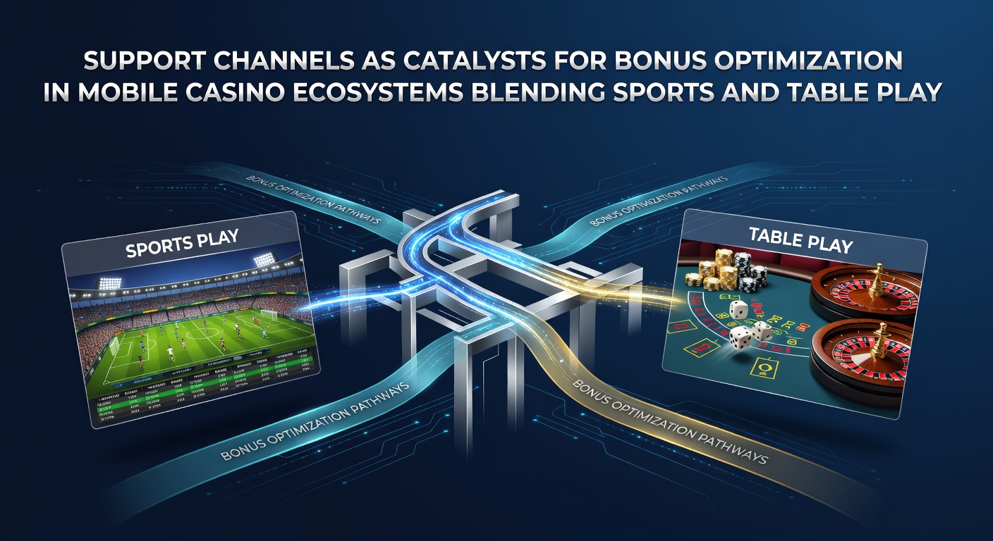 Mobile casino interface showing support chat integrated with sports betting and table game sections