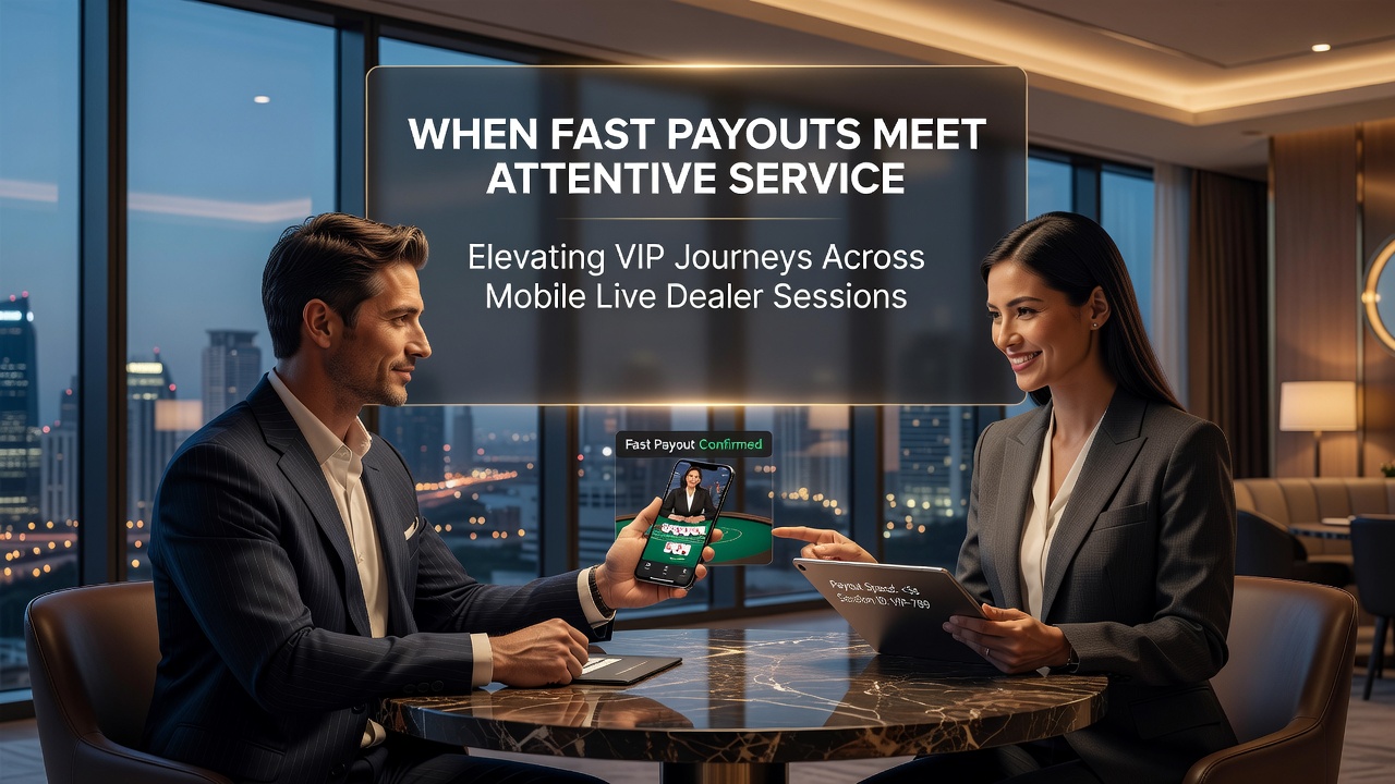 Support agent assisting VIP player across mobile live dealer and sports wager features